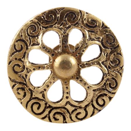 Golden Brass Round Cabinet Knobs Online